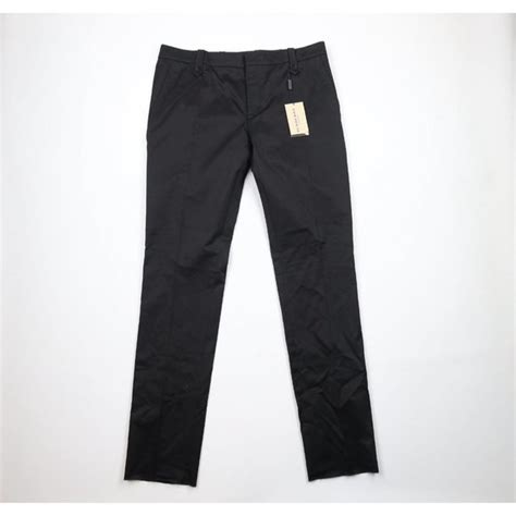 burberry london black wool slacks women unhemmed|burberry signatures for men.